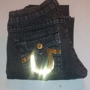 BLACK TRUE RELIGION JEANS